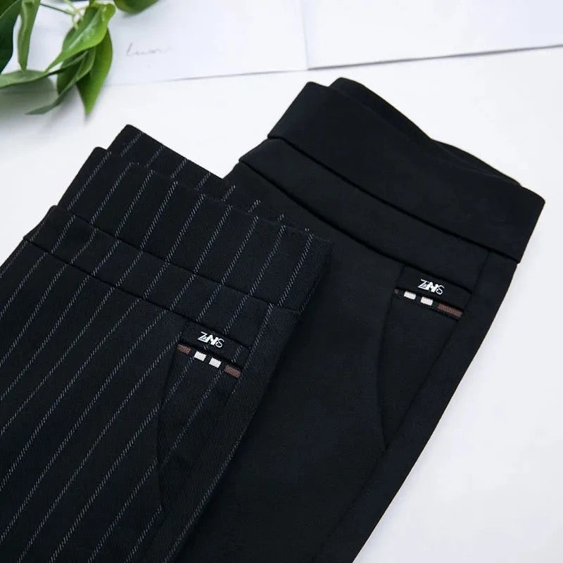Women's Slim Fit Stretch Trousers – Tailored Day-to-Night Dress Pants