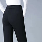 Women's Slim Fit Stretch Trousers – Tailored Day-to-Night Dress Pants