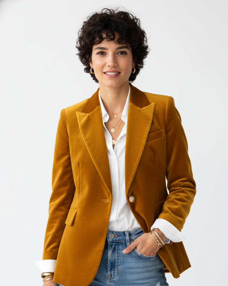 Maëlle | Velvet Party Blazer