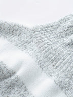 Women's Striped Turtleneck Sweater – High Neck Long Sleeve Pullover