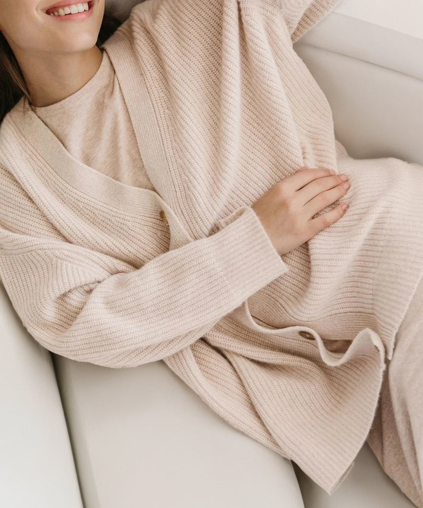 Women's Oversized Button Cardigan – Relaxed Long Sleeve Cardigan