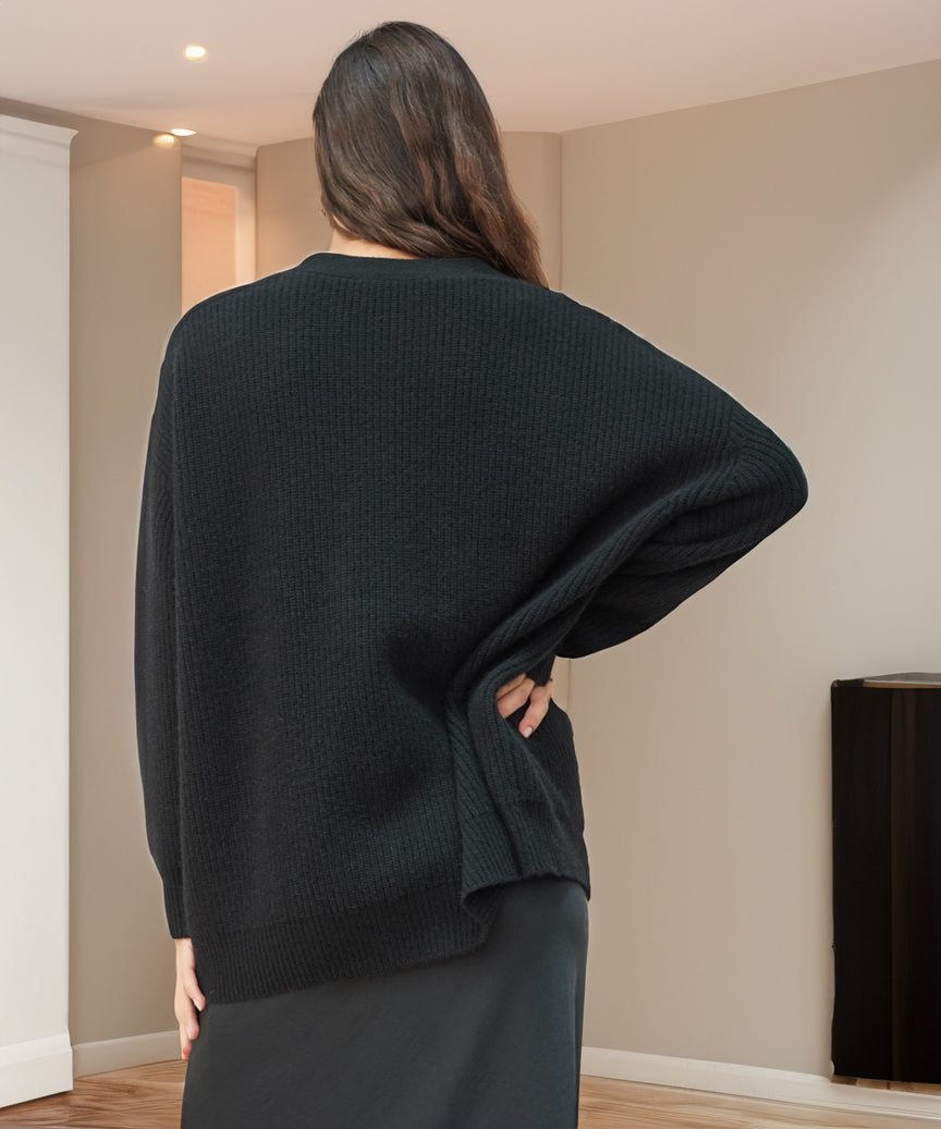 Women's Oversized Button Cardigan – Relaxed Long Sleeve Cardigan