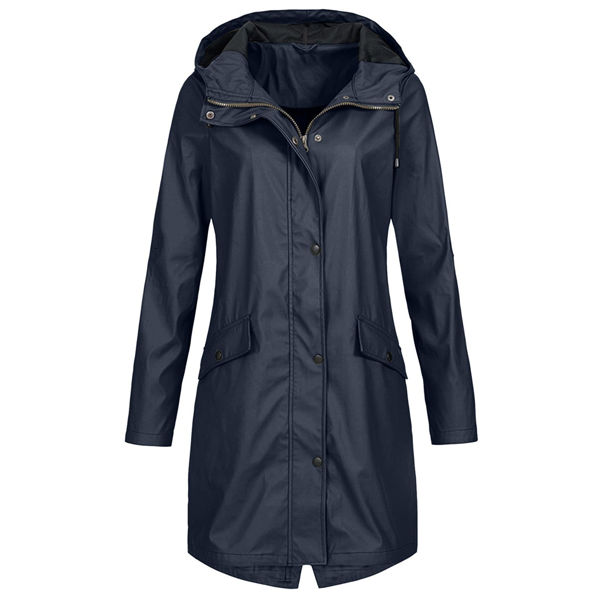 Women's Hooded Rain Jacket – Adjustable Lightweight Outdoor Jacket