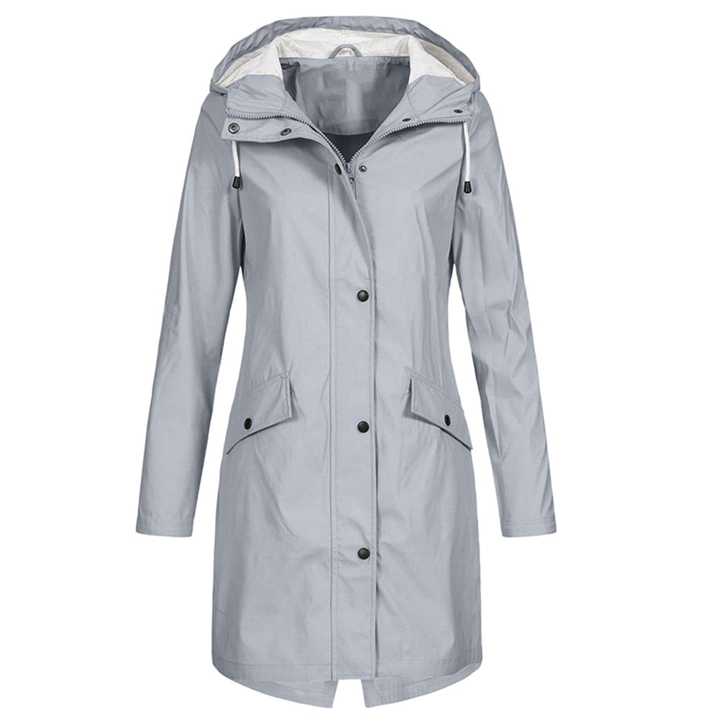 Women's Hooded Rain Jacket – Adjustable Lightweight Outdoor Jacket