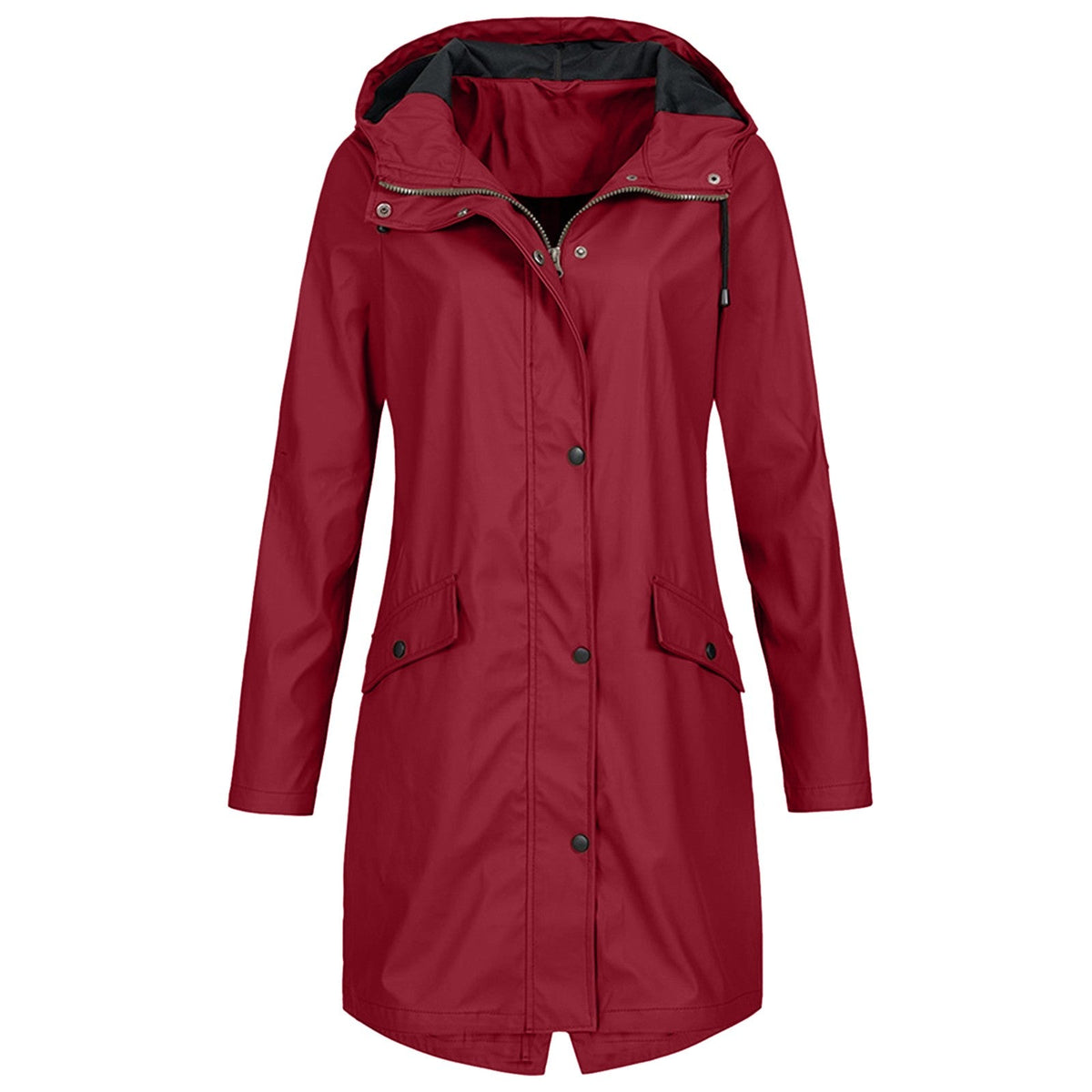 Women's Hooded Rain Jacket – Adjustable Lightweight Outdoor Jacket