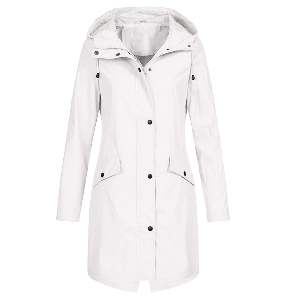 Women's Hooded Rain Jacket – Adjustable Lightweight Outdoor Jacket