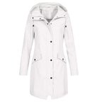 Women's Hooded Rain Jacket – Adjustable Lightweight Outdoor Jacket