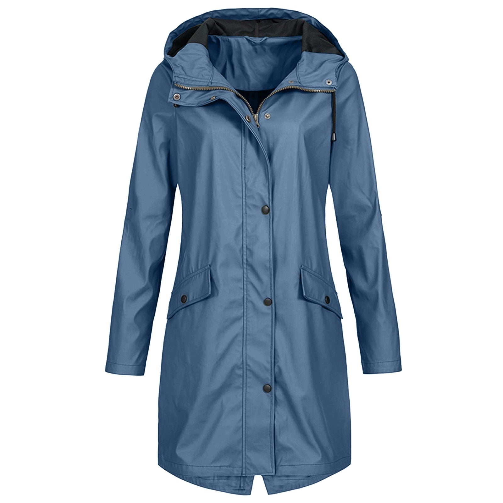 Women's Hooded Rain Jacket – Adjustable Lightweight Outdoor Jacket