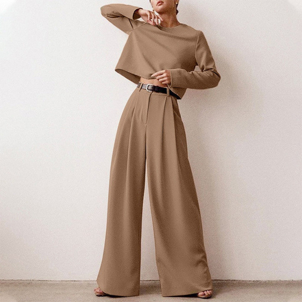 Women's Palazzo Pants Set – Relaxed Top Occasion Co-Ord Set