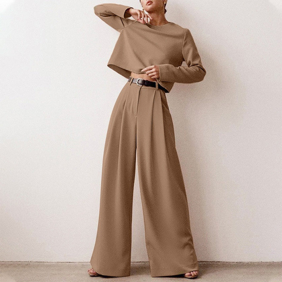 Women's Palazzo Pants Set – Relaxed Top Occasion Co-Ord Set