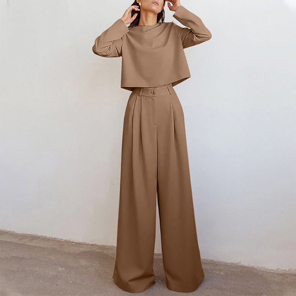 Women's Palazzo Pants Set – Relaxed Top Occasion Co-Ord Set