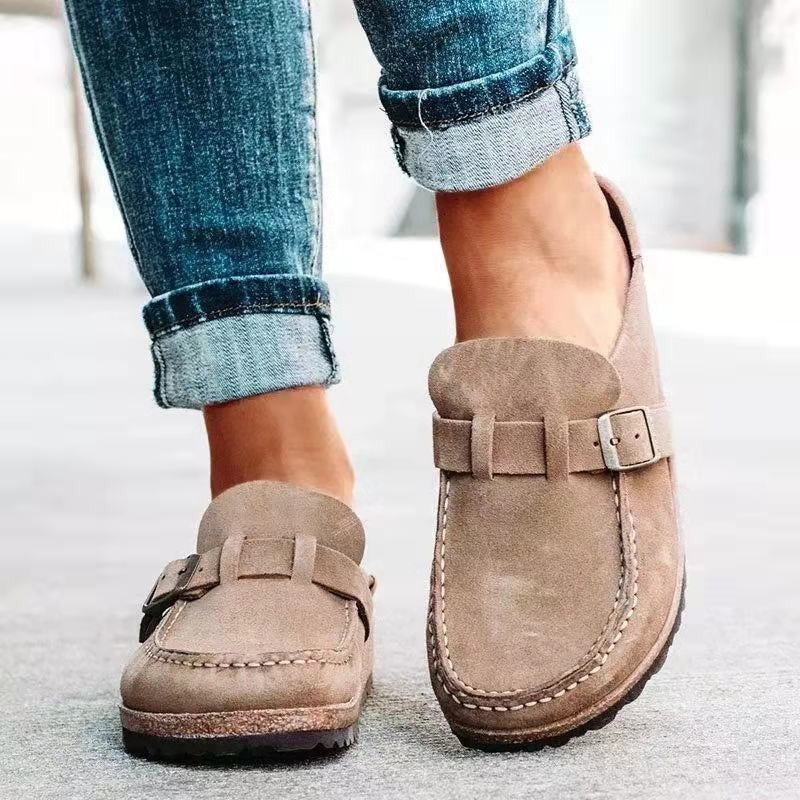 Women's Casual Loafers with Rounded Toe and Flexible Sole