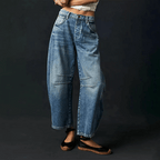 Women's High Waist Jeans – Relaxed Fit Denim Jeans – Aurelia