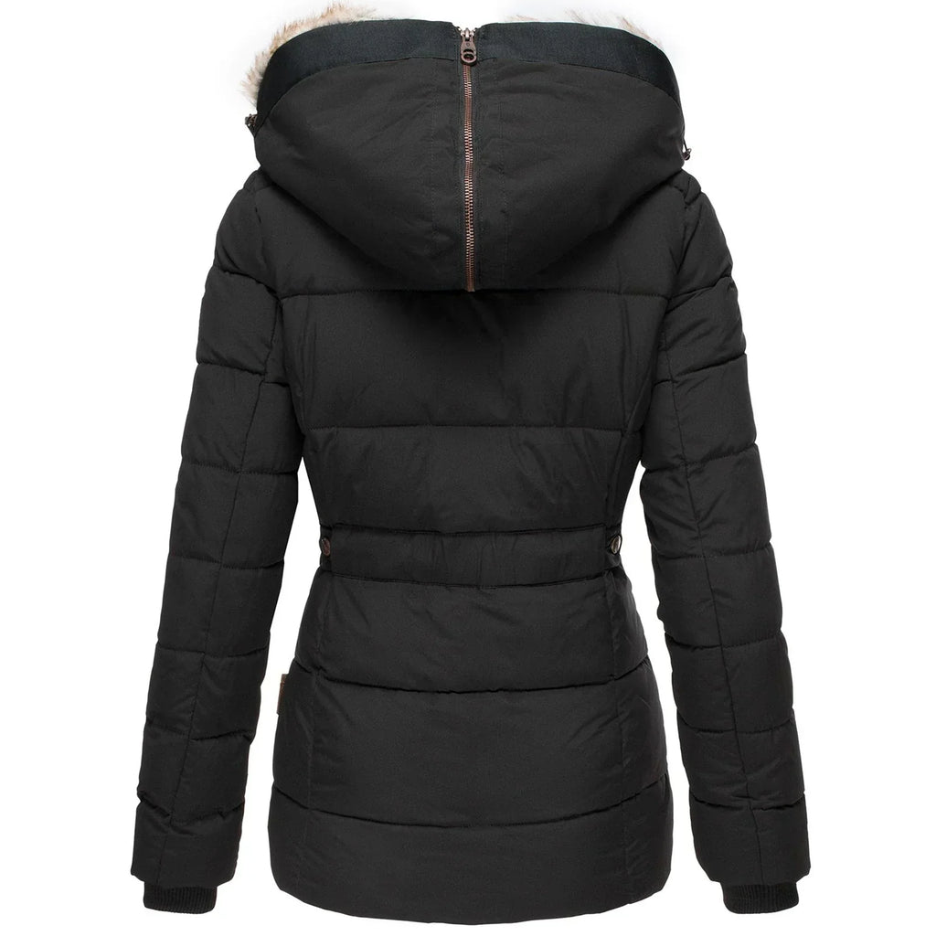 Women's Mid Length Winter Jacket – Fleece Lined Weather Resistant Coat