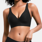 Women's Wireless V-Neck Bra – Seamless Everyday Support Bra