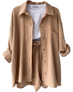 Women's Summer Shorts Set – Casual Lounge Set