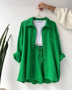 Women's Summer Shorts Set – Casual Lounge Set