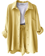 Women's Summer Shorts Set – Casual Lounge Set