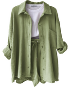 Women's Summer Shorts Set – Casual Lounge Set