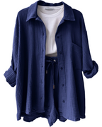 Women's Summer Shorts Set – Casual Lounge Set
