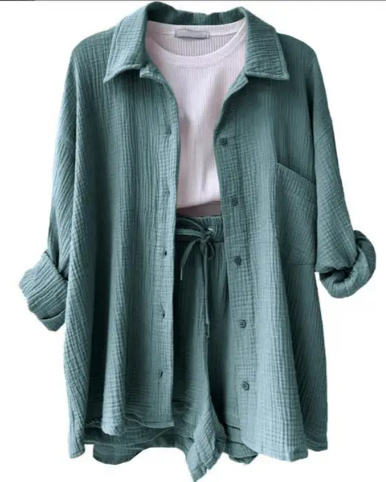 Women's Summer Shorts Set – Casual Lounge Set