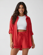 Women's Summer Shorts Set – Casual Lounge Set