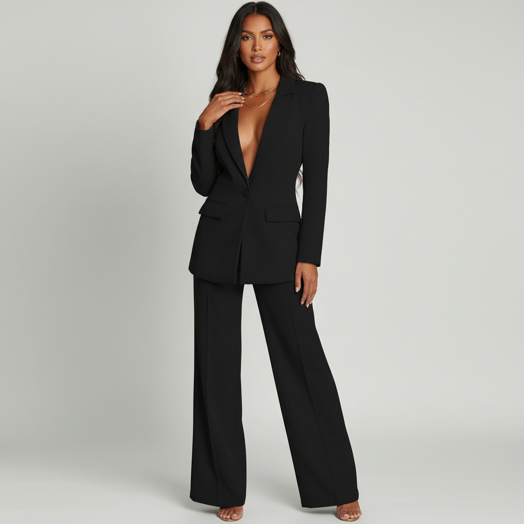 Women's Office Pants Suit – Tailored Blazer Set