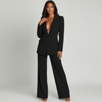 Women's Office Pants Suit – Tailored Blazer Set
