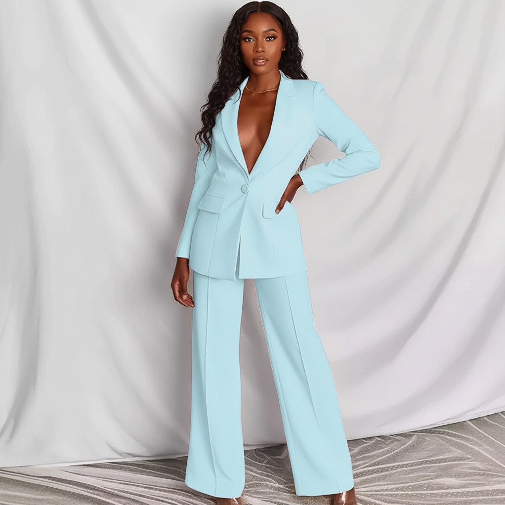 Women's Office Pants Suit – Tailored Blazer Set