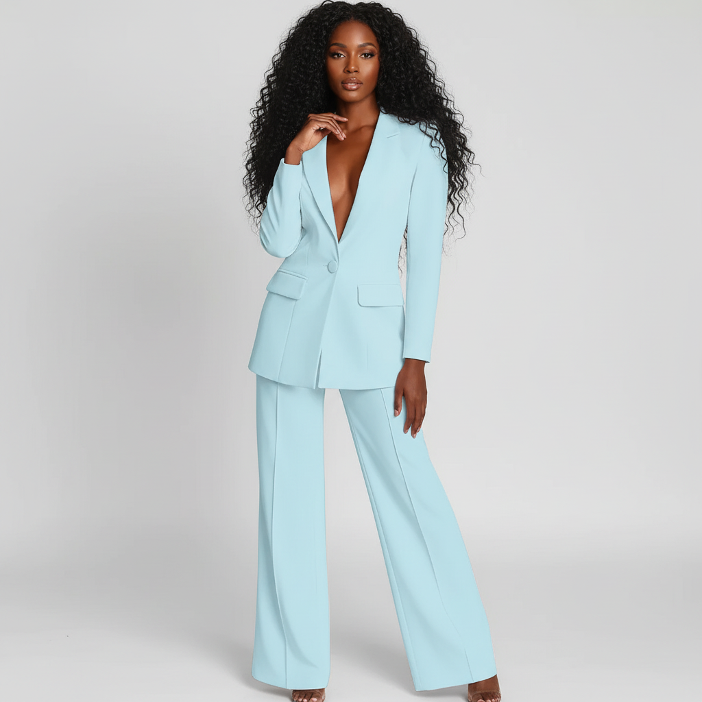 Women's Office Pants Suit – Tailored Blazer Set