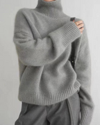 Women's Turtleneck Sweater – Soft High Neck Long Sleeve Knit Pullover