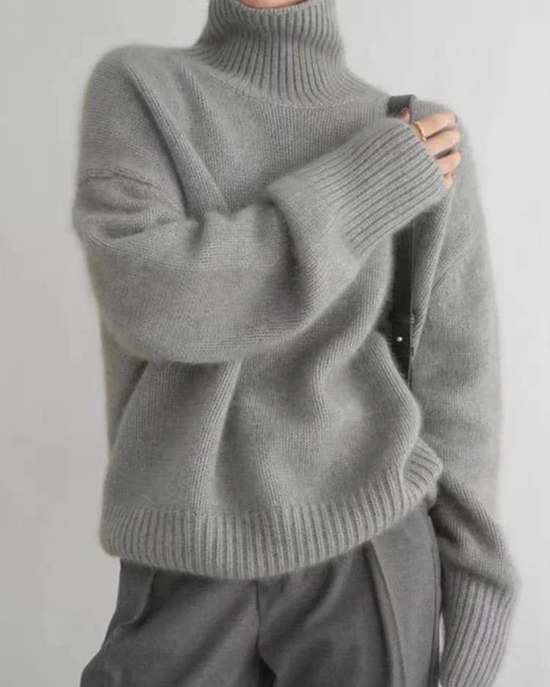 Women's Turtleneck Sweater – Soft High Neck Long Sleeve Knit Pullover