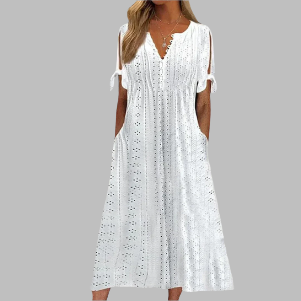 Women's Flowy Boho Midi Dress – Vacation Summer Dress