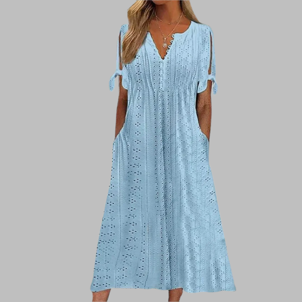 Women's Flowy Boho Midi Dress – Vacation Summer Dress