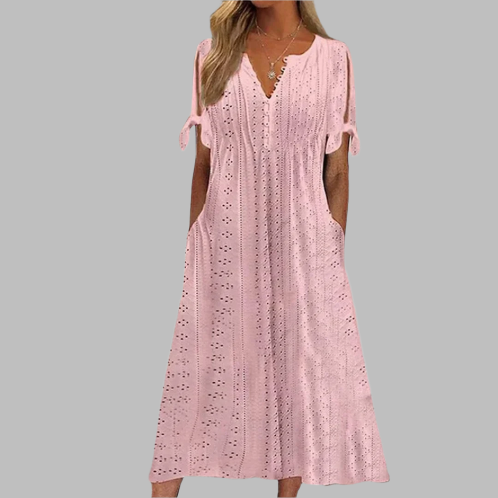 Women's Flowy Boho Midi Dress – Vacation Summer Dress