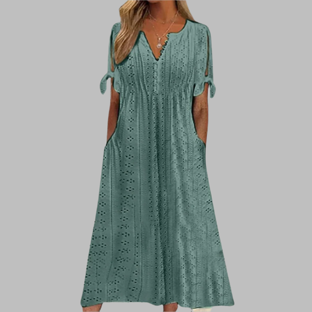 Women's Flowy Boho Midi Dress – Vacation Summer Dress