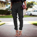 Women's Elastic High Waist Pants – Stretch Casual Everyday Trousers
