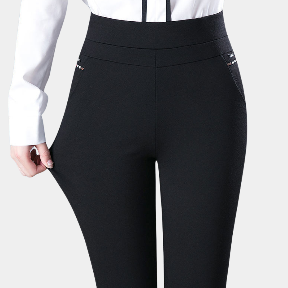 Women's Stretch Pocket Leggings – High Waist Elastic Waist Leggings