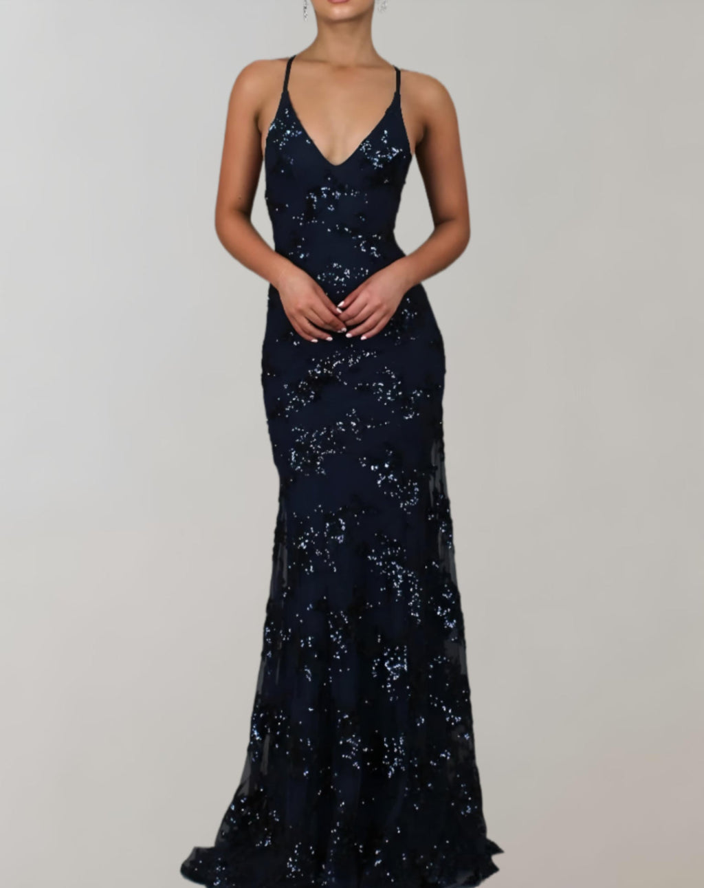 Women's Glitter Gala Dress – Sparkle Formal Evening Gown