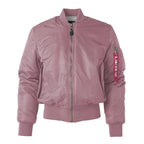 Women's MA-1 Bomber Jacket – Classic Zip-Up Flight Jacket