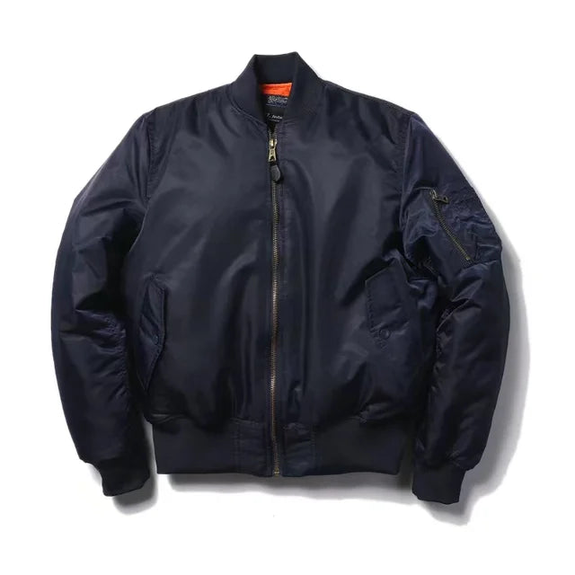 Women's MA-1 Bomber Jacket – Classic Zip-Up Flight Jacket
