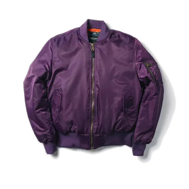 Women's MA-1 Bomber Jacket – Classic Zip-Up Flight Jacket