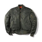 Women's MA-1 Bomber Jacket – Classic Zip-Up Flight Jacket