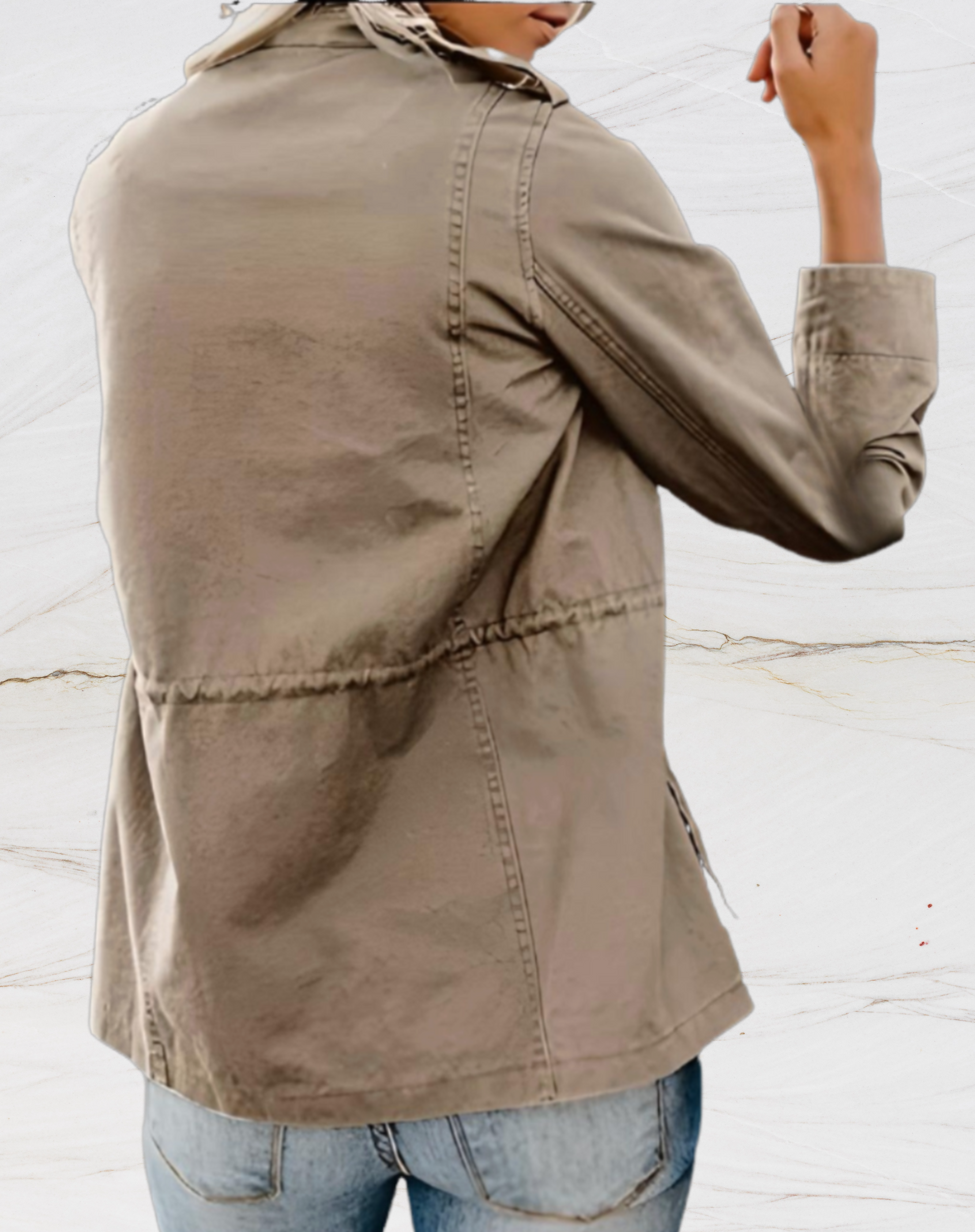 Women's Utility Jacket – Lightweight Casual Jacket – Claire