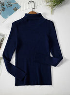 Women's Turtleneck Sweater – Classic Roll Neck Winter Sweater