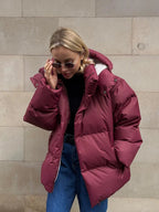 Women's Heated Puffer Jacket – Lightweight Padded Winter Jacket