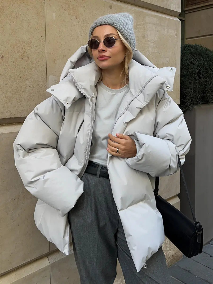 Women's Heated Puffer Jacket – Lightweight Padded Winter Jacket