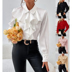 Women's Dressy Ruffle Blouse – Elegant Sleeve Blouse