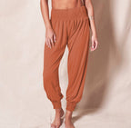 Women's Elastic Waist Jogger Pants – Relaxed Ankle Cuff Leisure Trousers