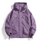 Women's Hooded Outdoor Jacket – Adjustable Lightweight Zip-Up Jacket